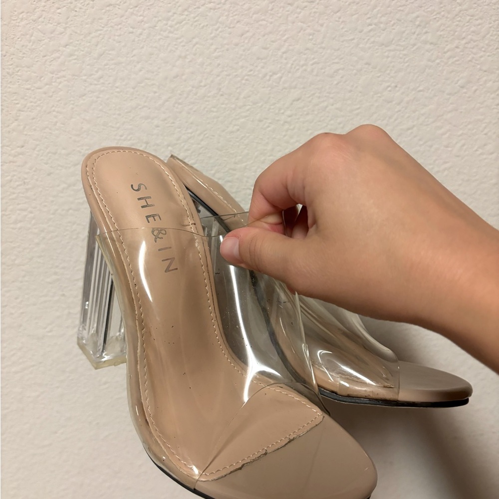 SHEIN clear pumps